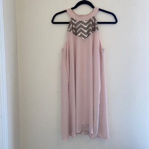 Paper Crane halter top dress